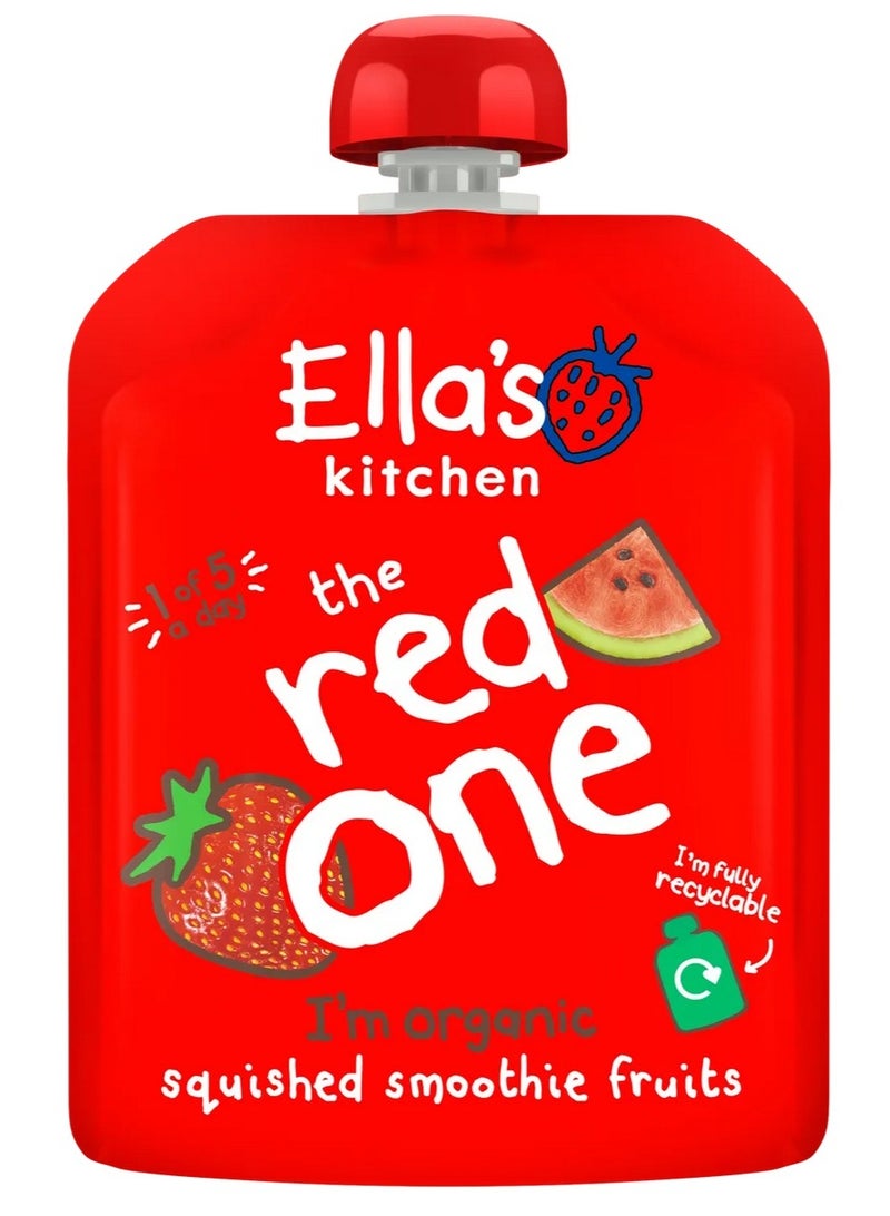 Ella’s kitchen Organic The Red One Squished Smoothie Fruits 6+ Months 5X90G - Image 2